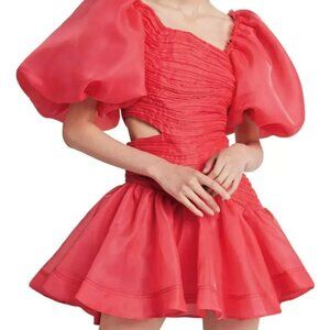 Aje Joan Puff Sleeve Dress- NWT- US 6/AU 10
